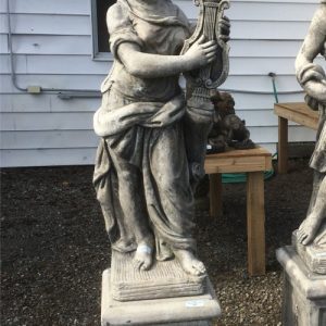Muse of music statue