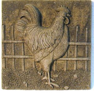 Rooster plaque