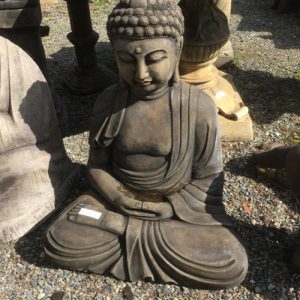 sitting buddha garden ornament