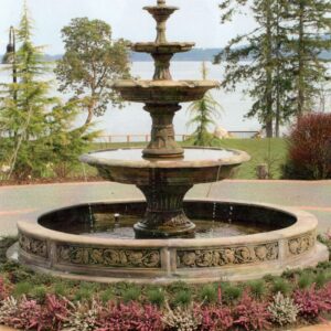 Williamsburg IV Fountain shown w/Gothic Coping